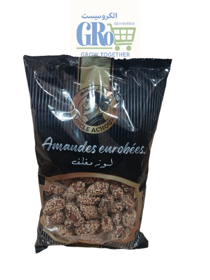 لوز مغلف بالزنجلان