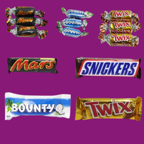 mars&snickers&twix&bounty